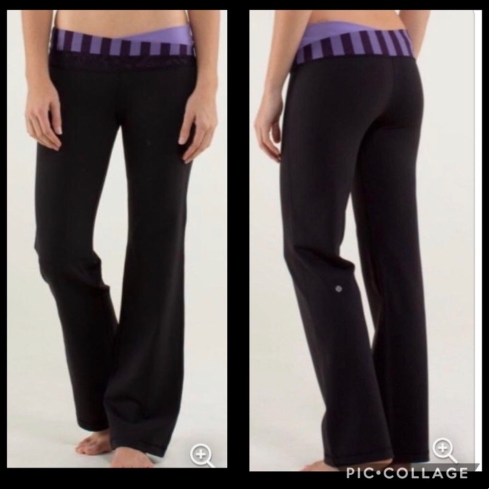 Lululemon Astro paint purple stripe waistband